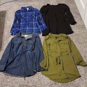 Lot of 4 dress maternity long sleeve tunics